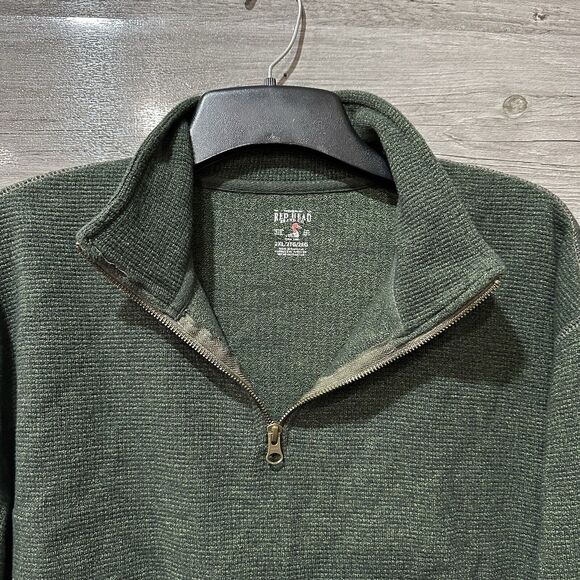 RedHead Men's Green Quarter Zip Pullover Shirt 2XL XXL Outdoors - Picture 3 of 6